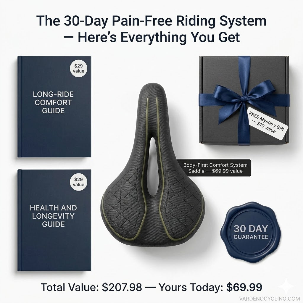 Vardeno Ride Saddle — ergonomic bicycle saddle