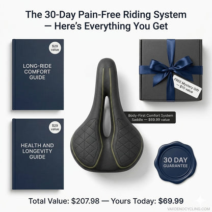 Vardeno Ride Saddle — ergonomic bicycle saddle