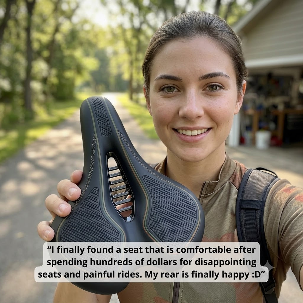 Vardeno Ride Saddle — ergonomic bicycle saddle